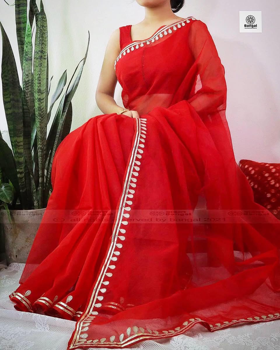 Gotapatti half silk sharee