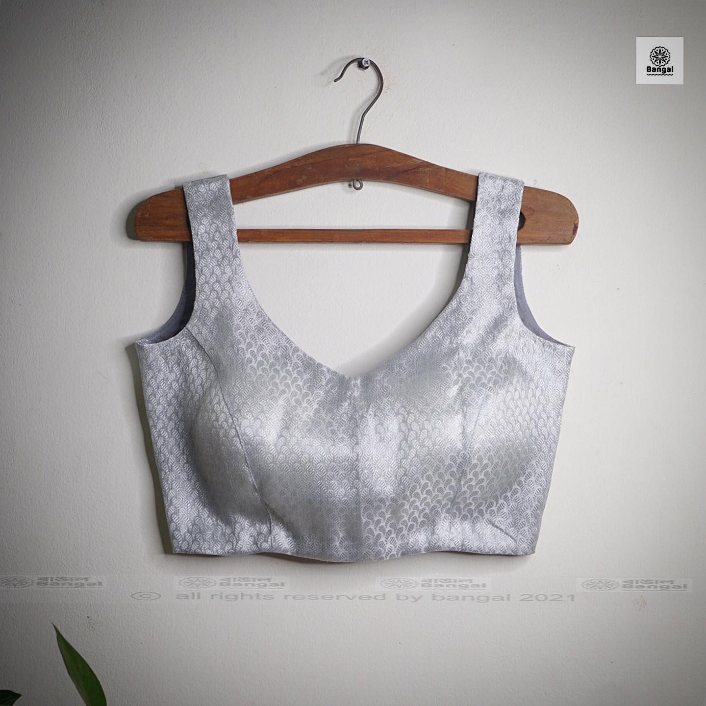 Silver katan blouse