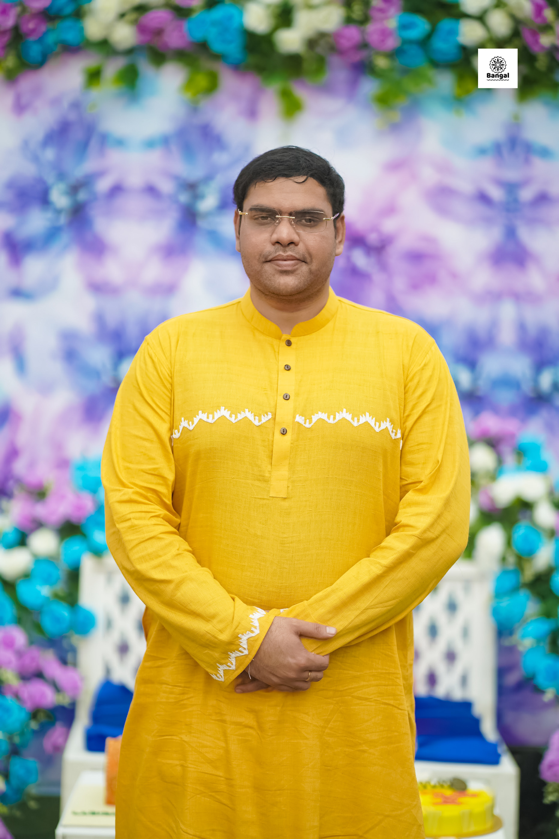 Hand embroidered andy cotton panjabi